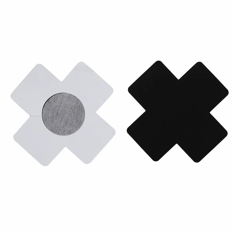 Rave Nude Black Cross Pasties