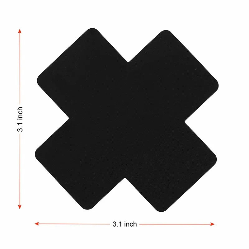 Rave Nude Black Cross Pasties