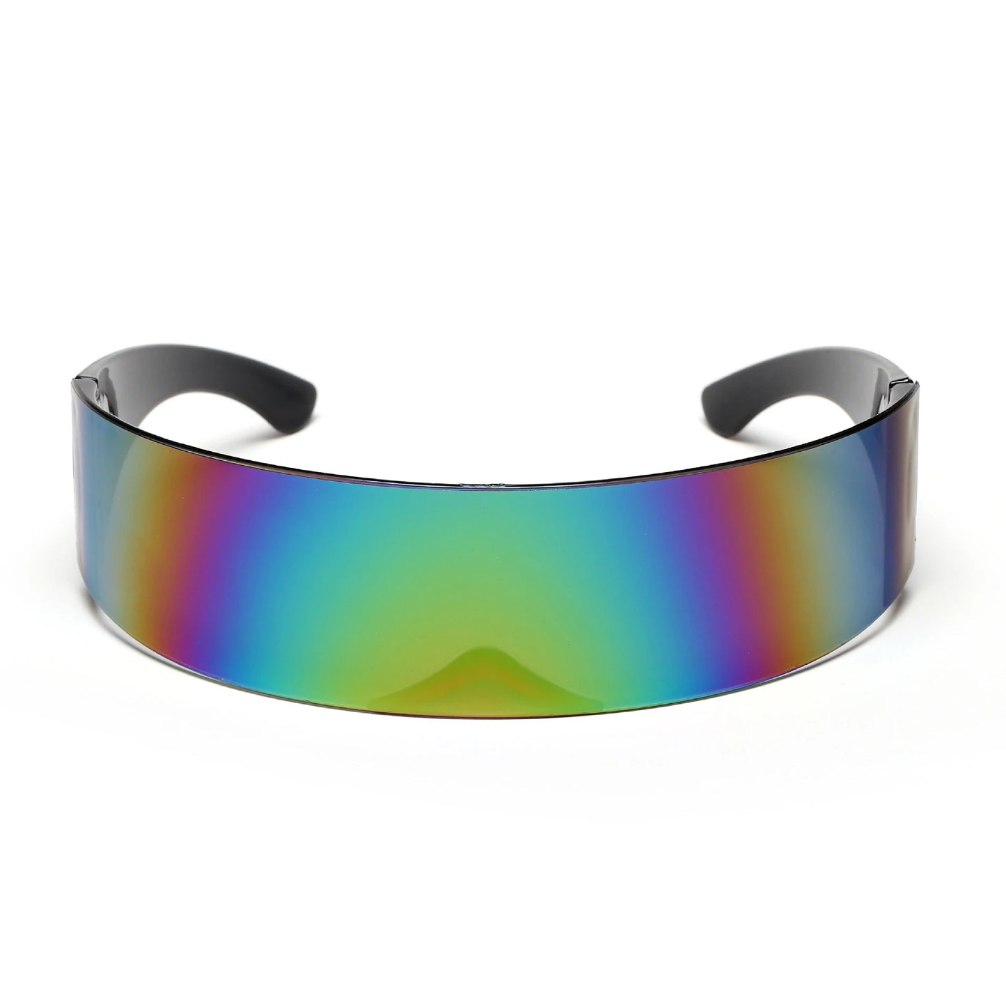 Rave Futuristic Sunglasses for Techno Fans Multicolor Black
