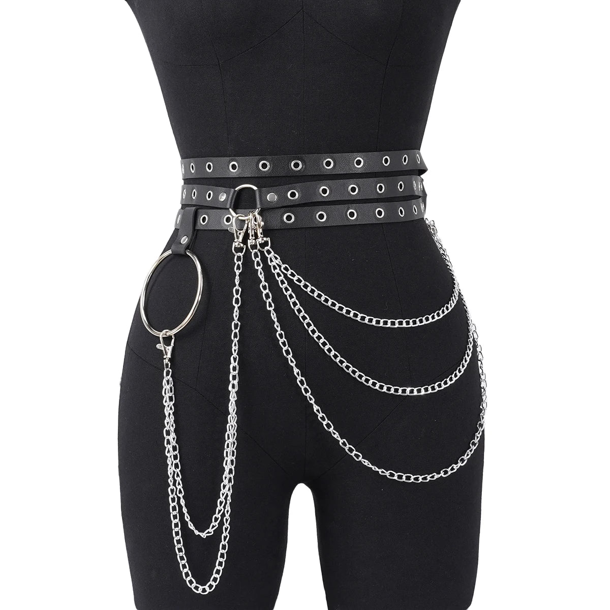 Body Chain Belt For Techno Raves Outfit waist belt 1 Adjustable