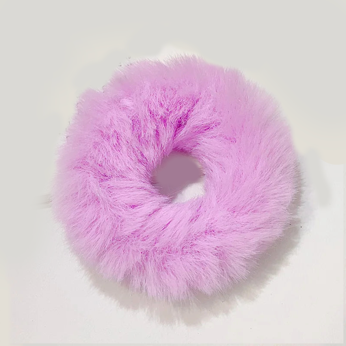 Furry Techno Scrunchies thick purple