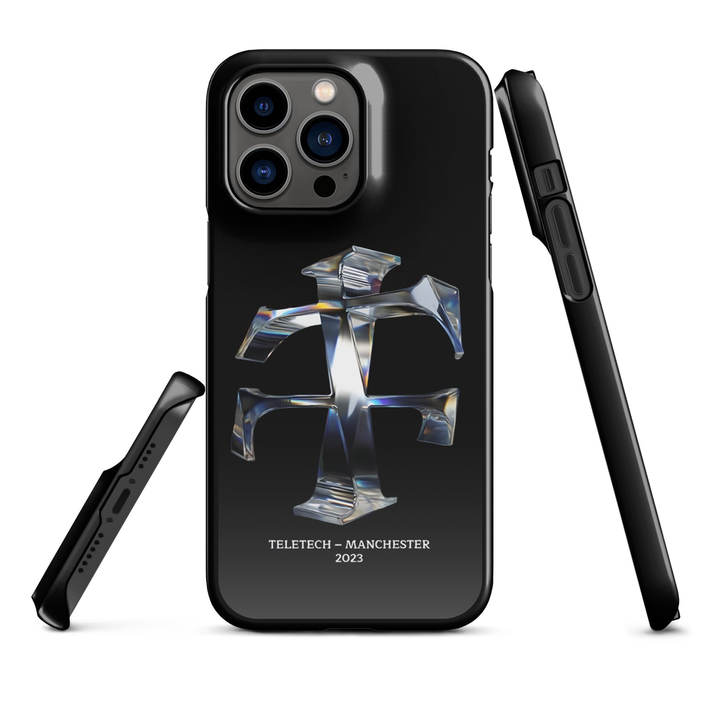 Teletech Chrome Logo Phone Case iPhone 14 Pro Max