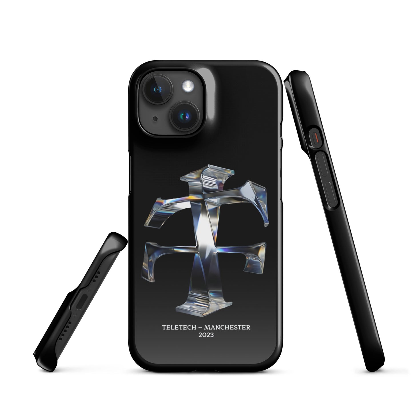 Teletech Chrome Logo Phone Case iPhone 15