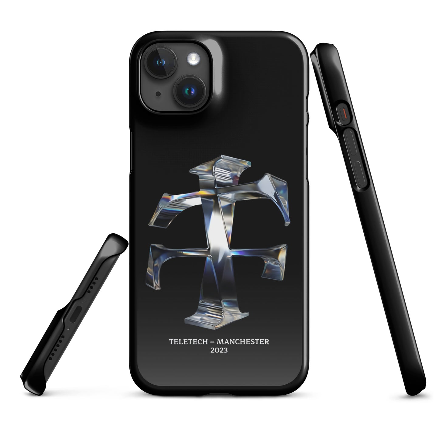 Teletech Chrome Logo Phone Case iPhone 15 Plus
