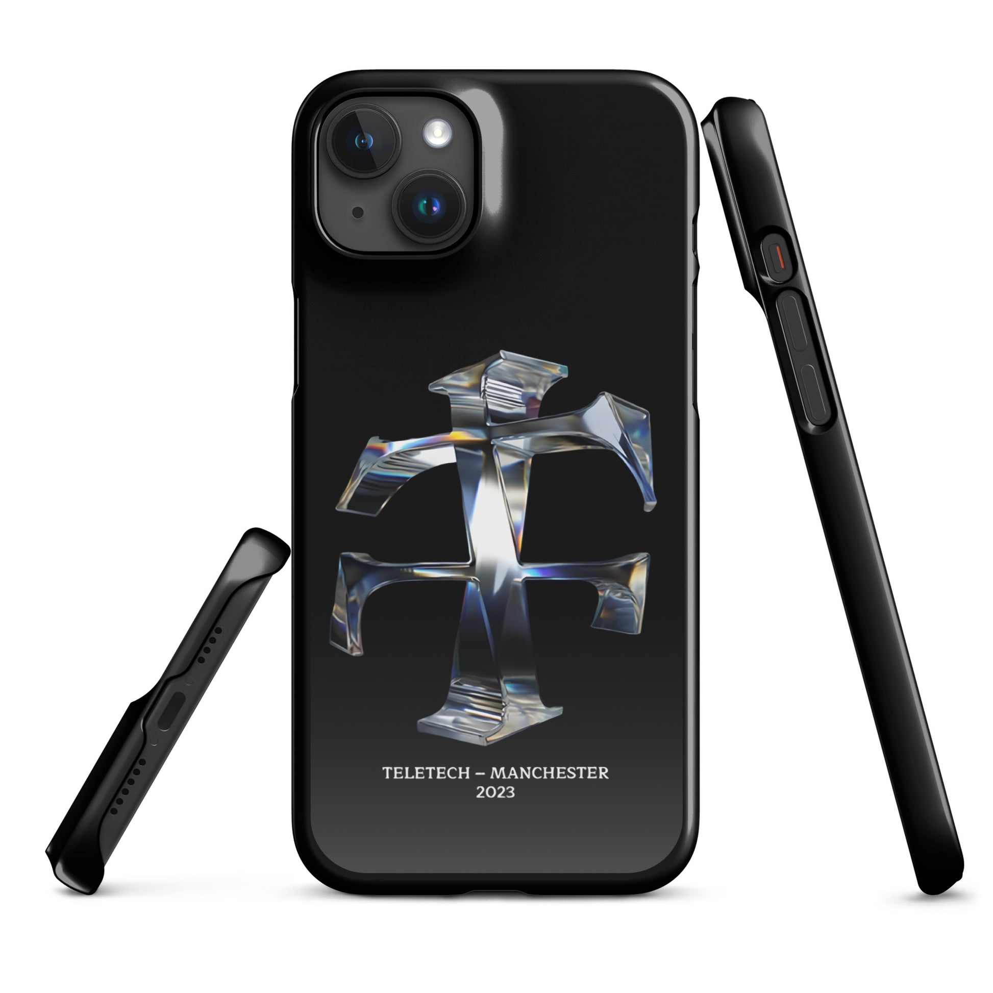 Teletech Chrome Logo Phone Case iPhone 15 Plus