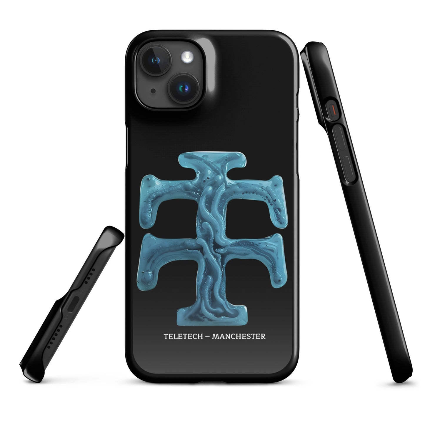Teletech Blue Ice Logo iPhone Case iPhone 15 Plus