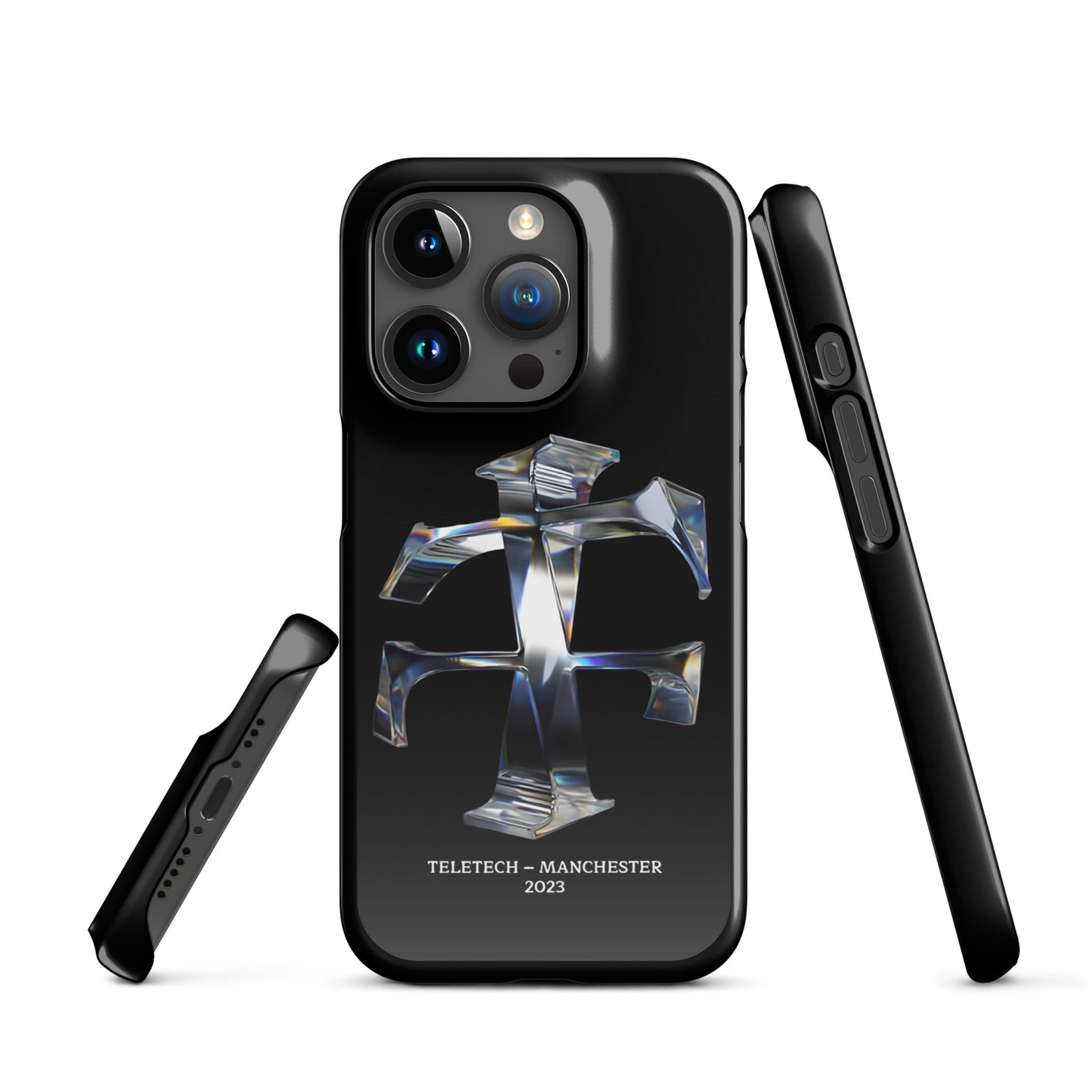 Teletech Chrome Logo Phone Case iPhone 15 Pro