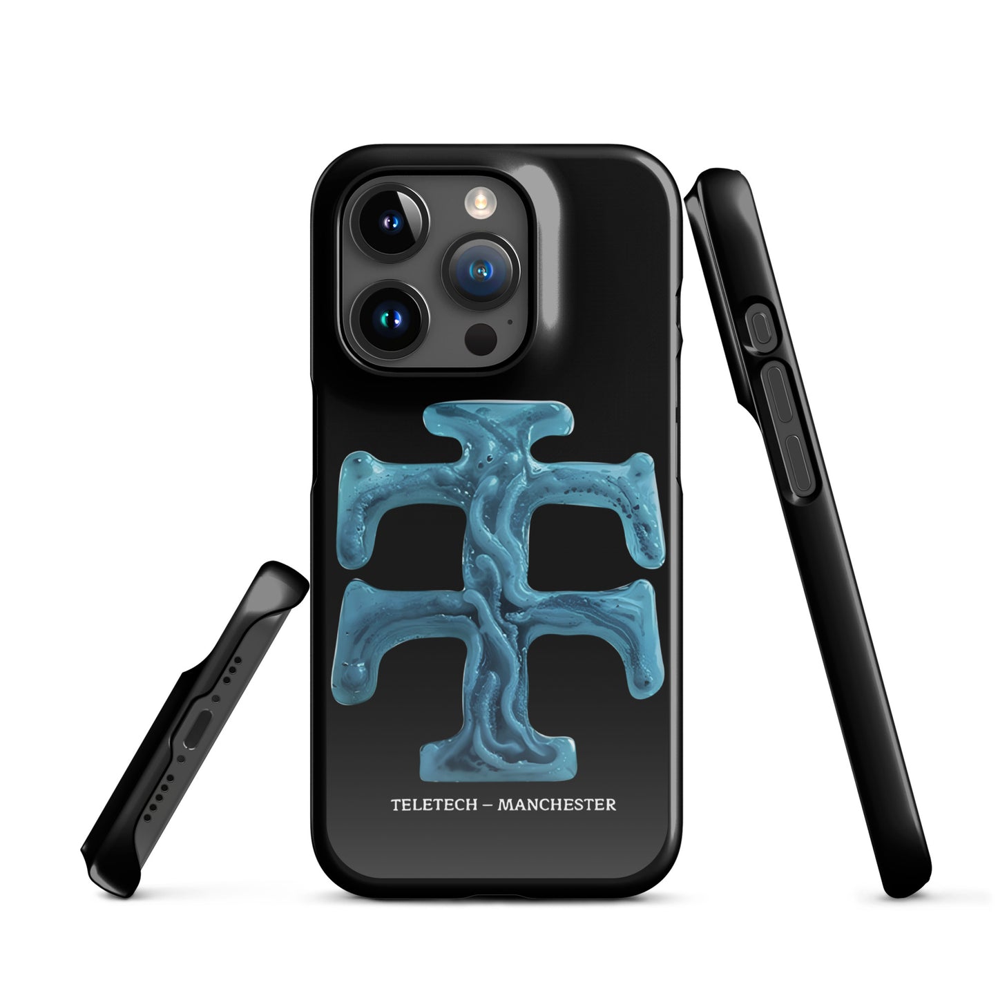 Teletech Blue Ice Logo iPhone Case iPhone 15 Pro