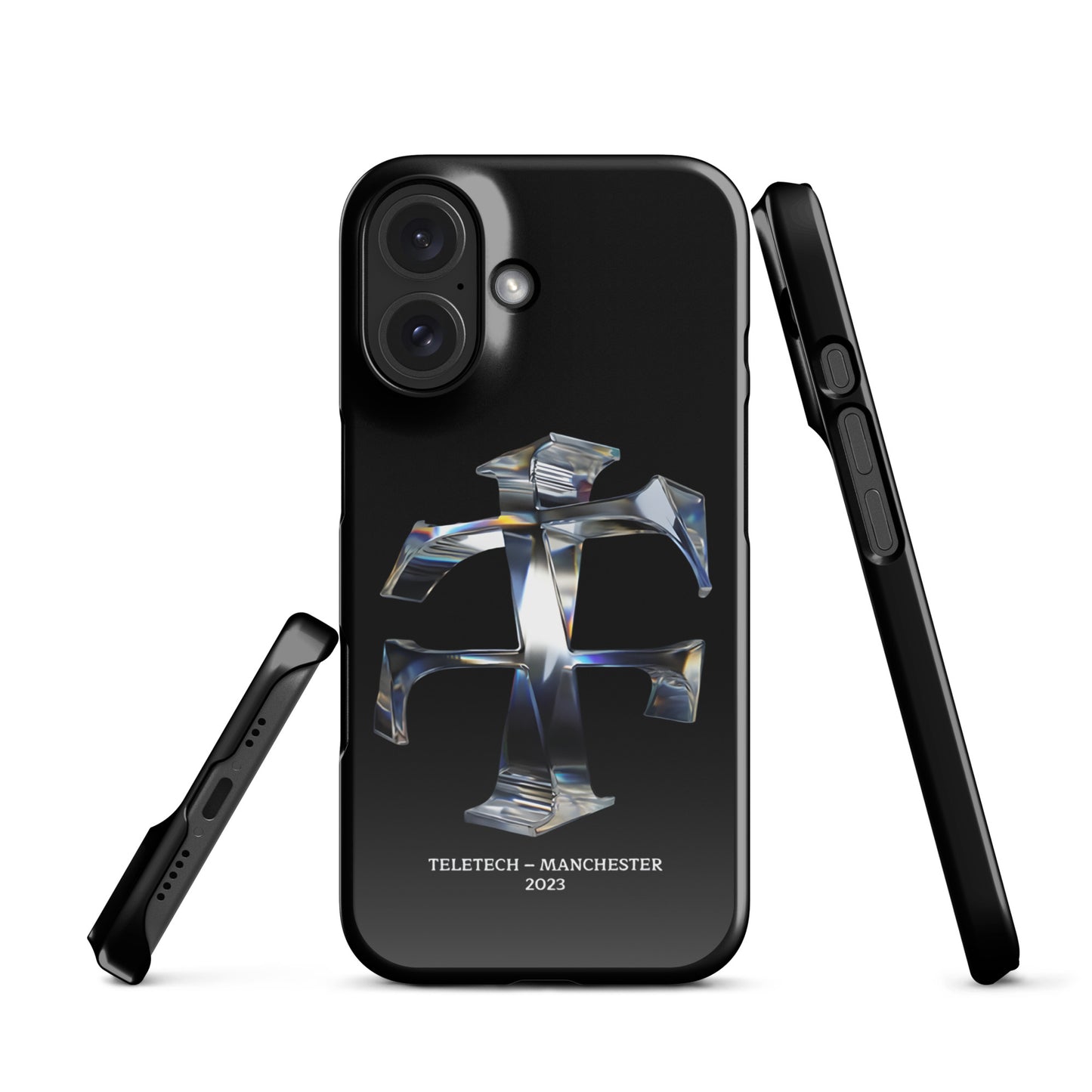 Teletech Chrome Logo Phone Case iPhone 16