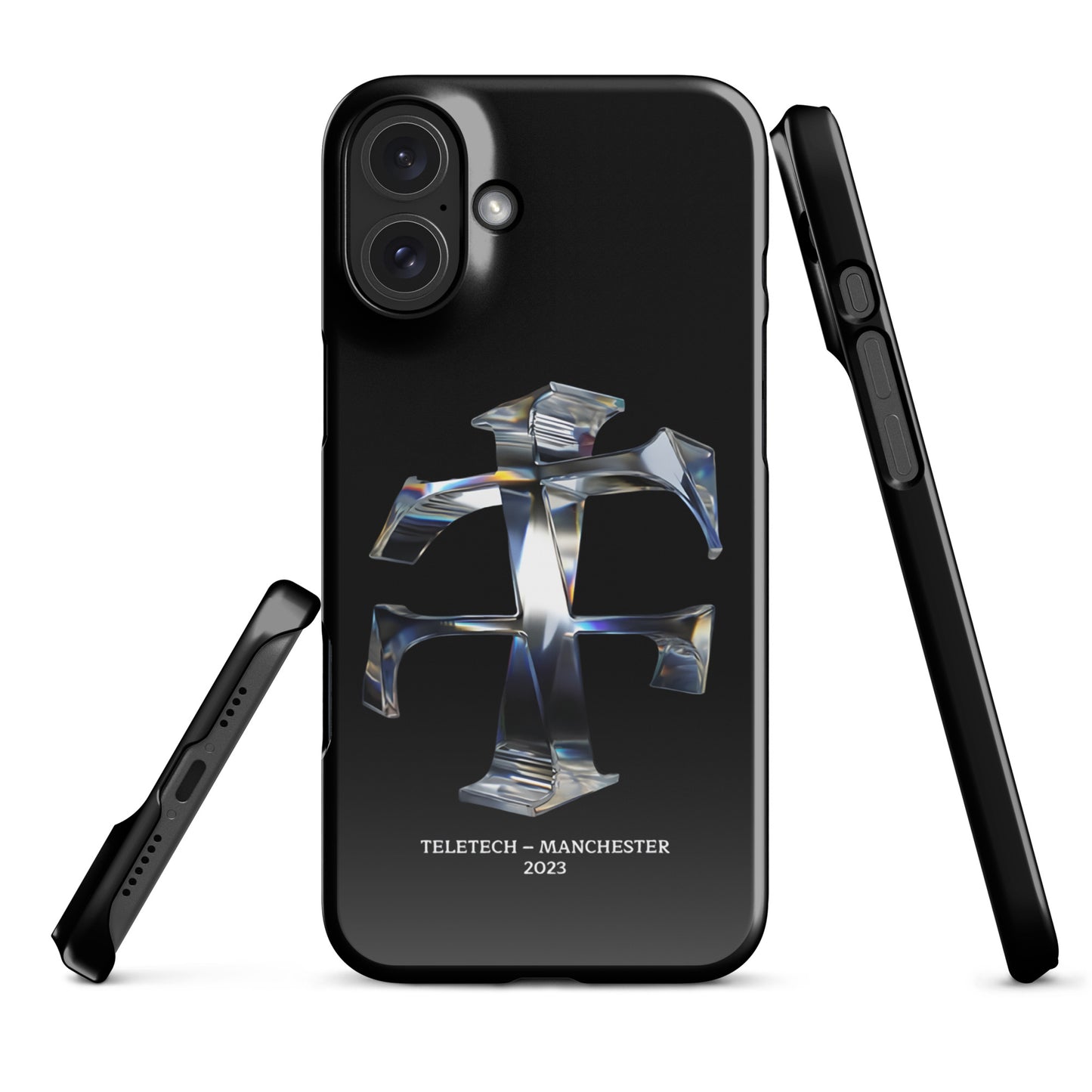 Teletech Chrome Logo Phone Case iPhone 16 Plus