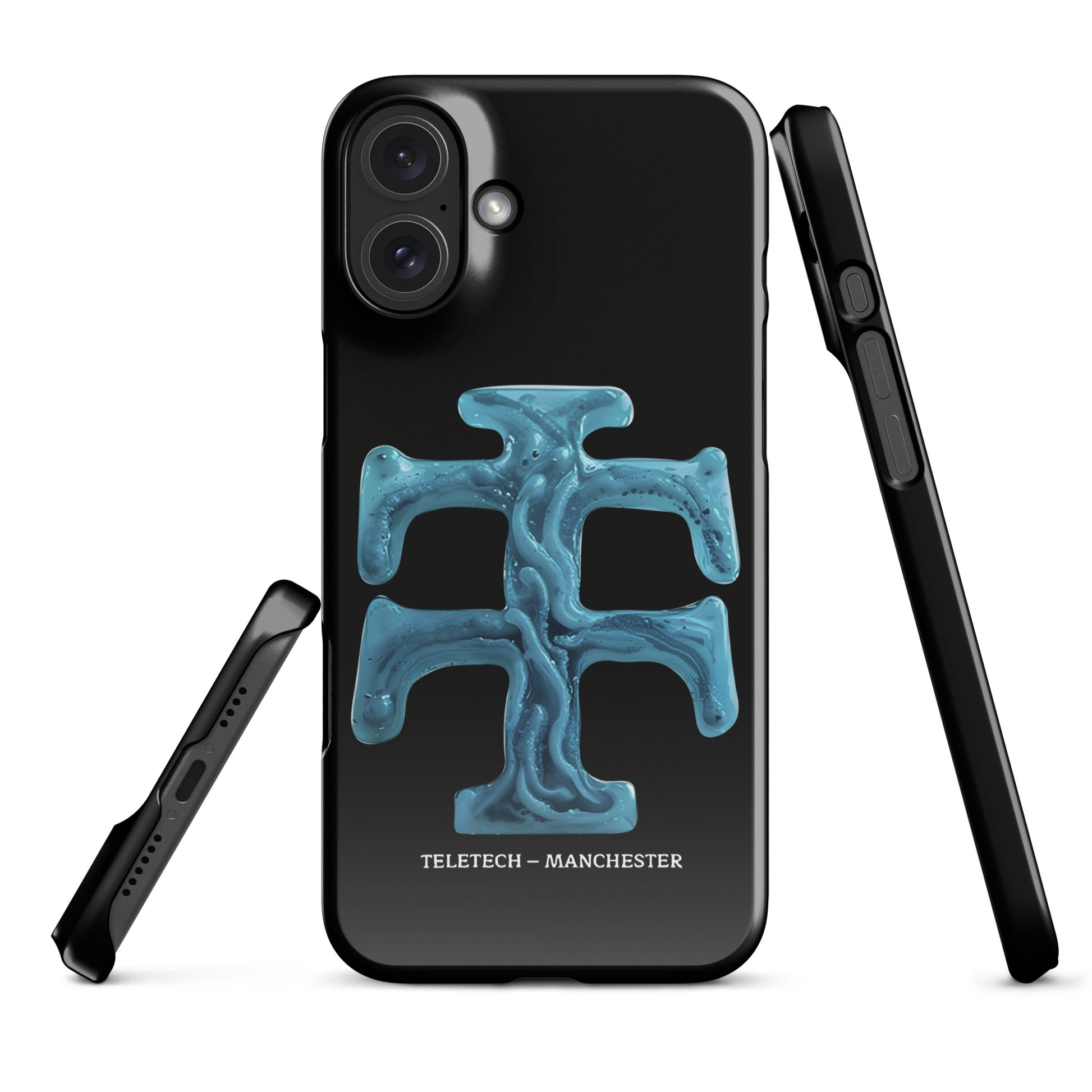 Teletech Blue Ice Logo iPhone Case iPhone 16 Plus