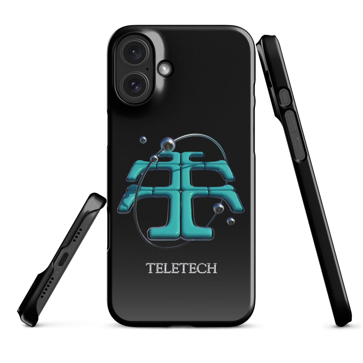 Teletech Blue Planet Logo iPhone Cover iPhone 16 Plus