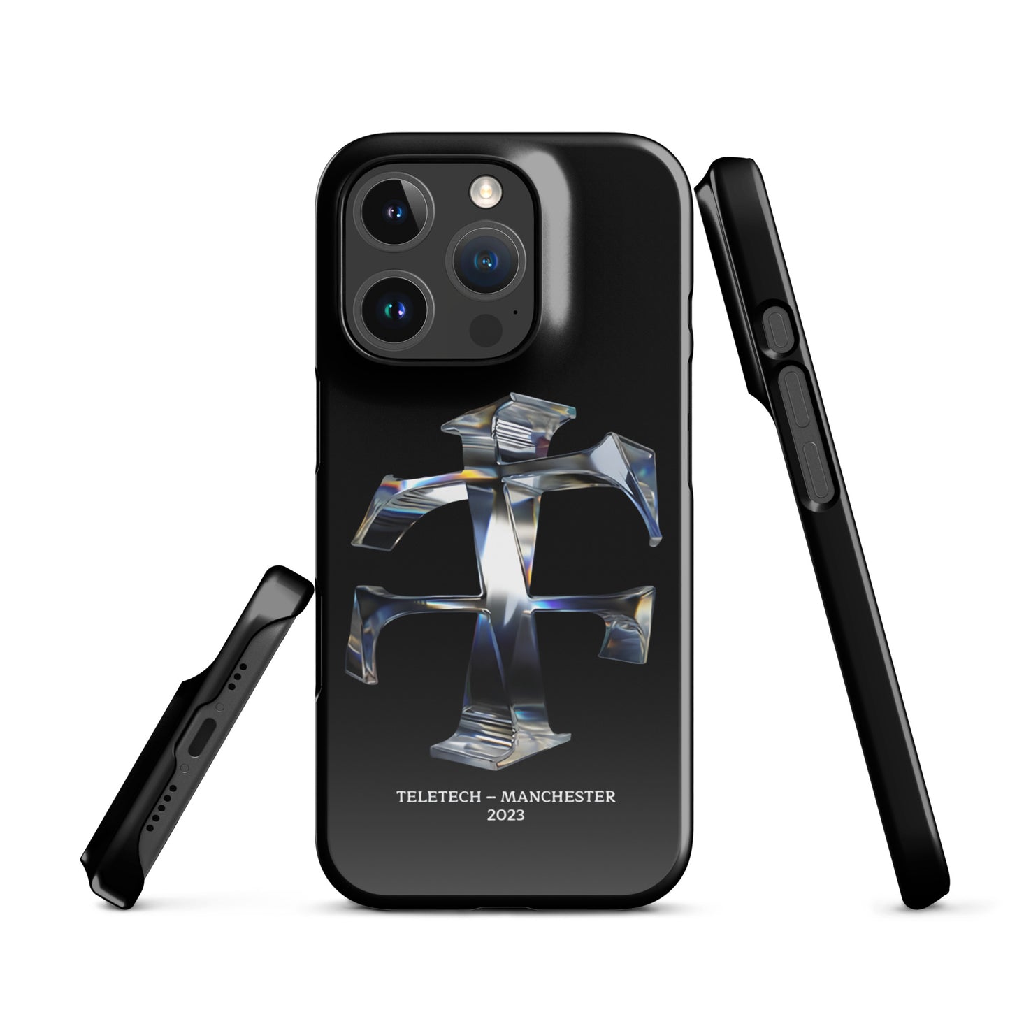 Teletech Chrome Logo Phone Case iPhone 16 Pro
