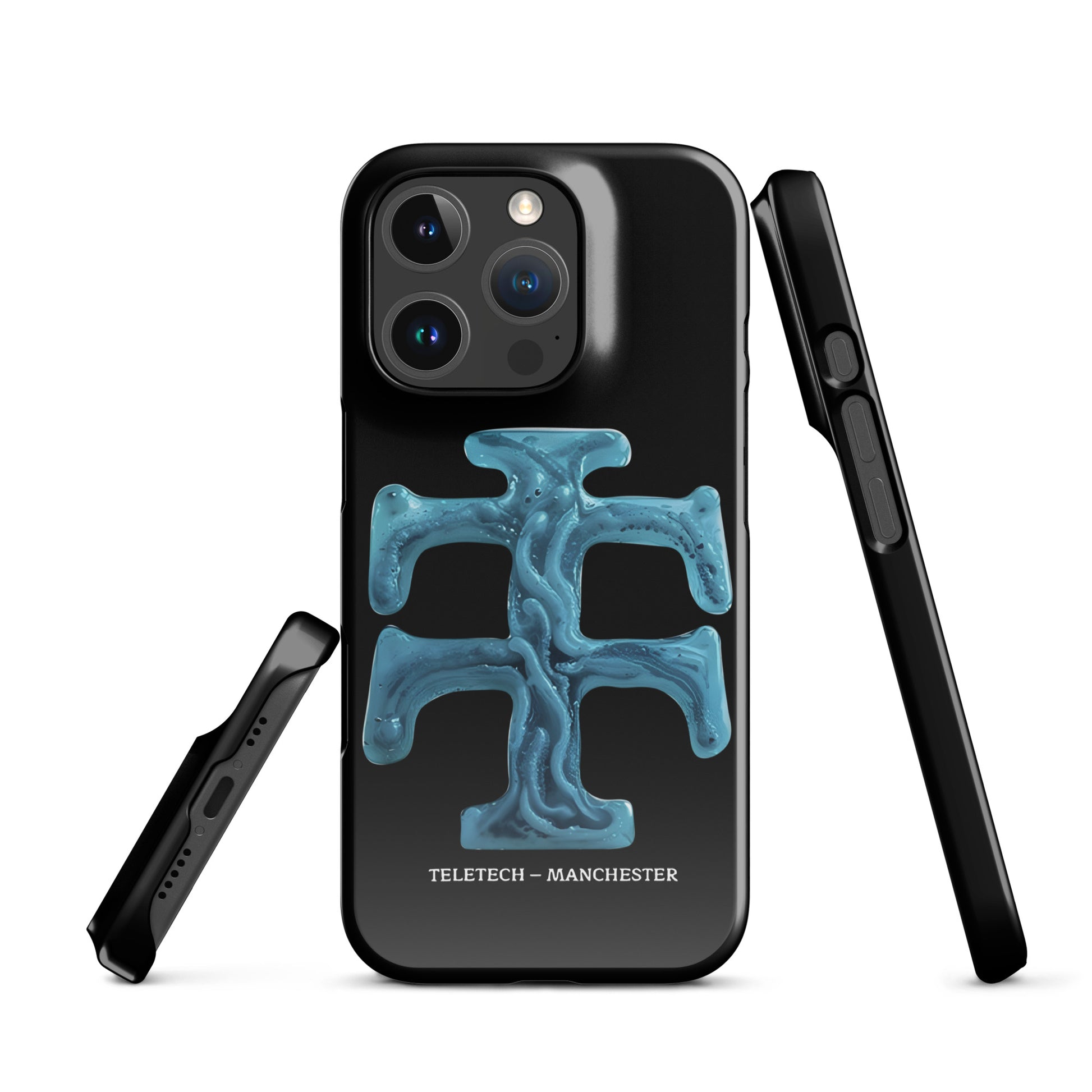 Teletech Blue Ice Logo iPhone Case iPhone 16 Pro