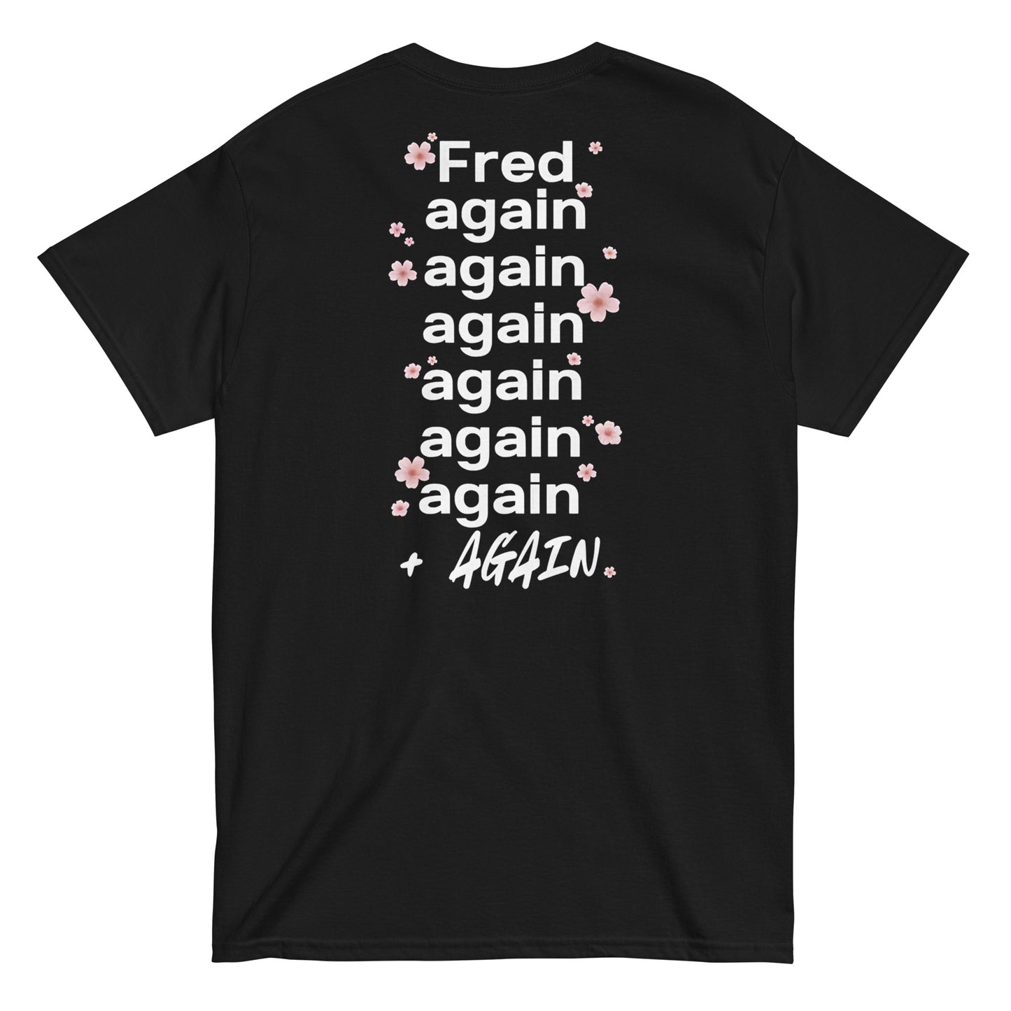 Fred again Floral T-Shirts – Pink and Black DJ Merchandise