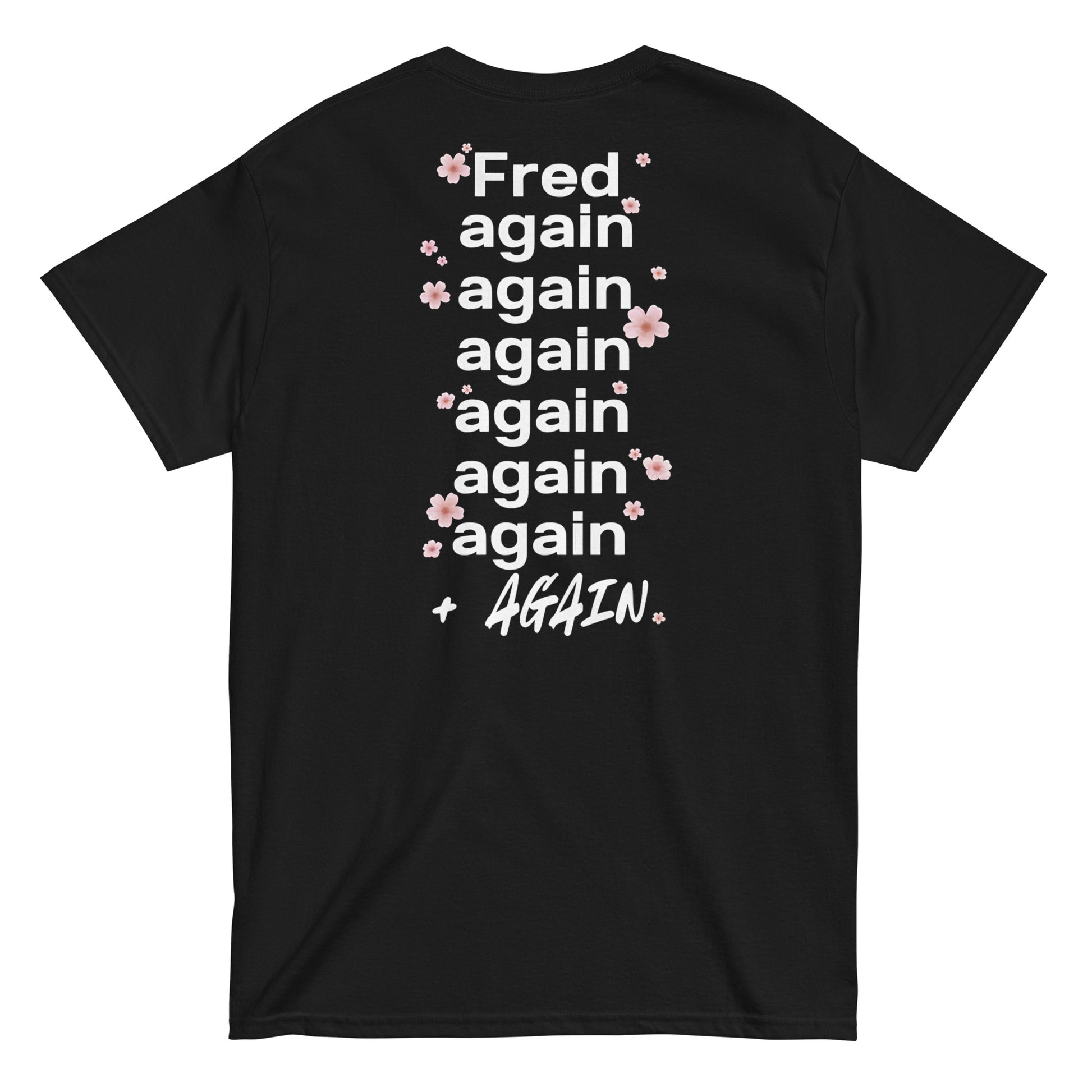 Fred again Floral T-Shirts – Pink and Black DJ Merchandise