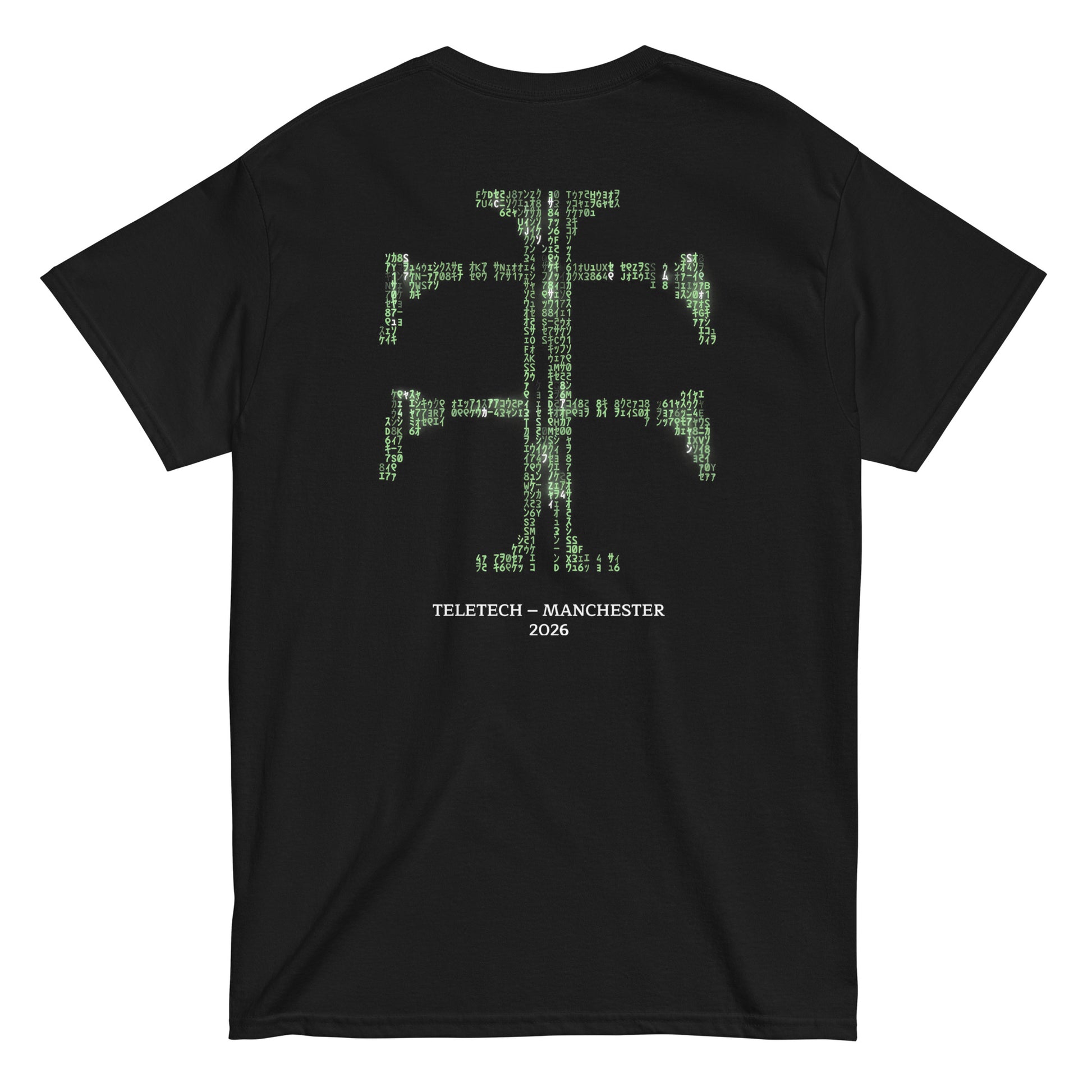 Teletech Green Encrypted Double Logo T-Shirt
