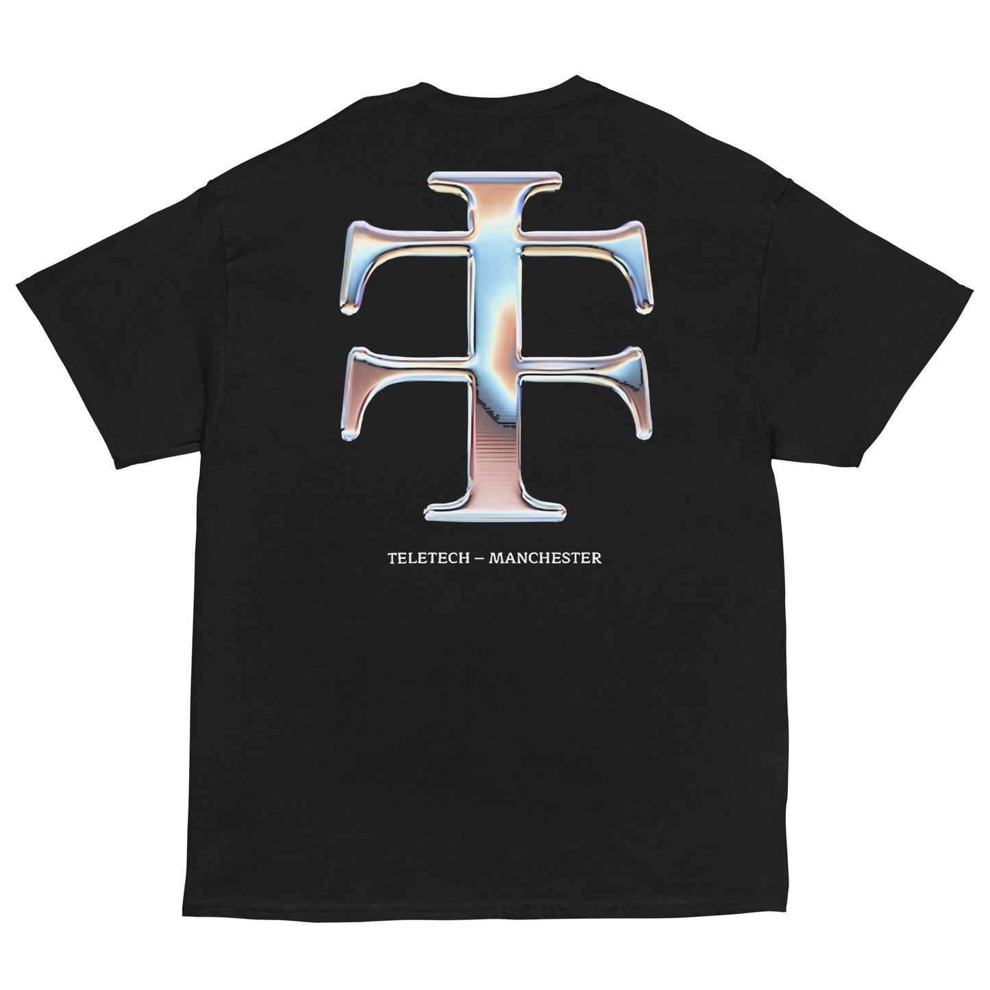 Teletech Shiny Chrome Logo T-Shirt Double Print