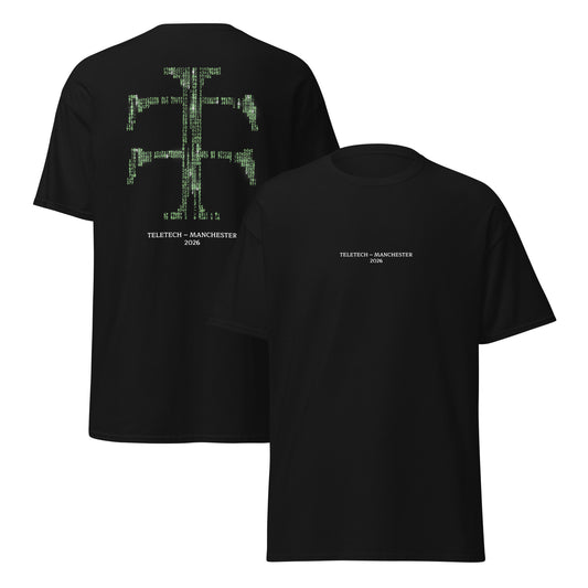 Teletech Green Encrypted Double Logo T-Shirt