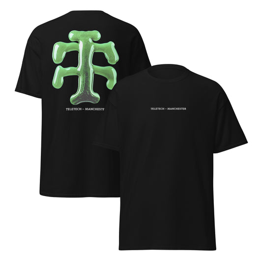 Teletech T-Shirt Green Logo Double Print